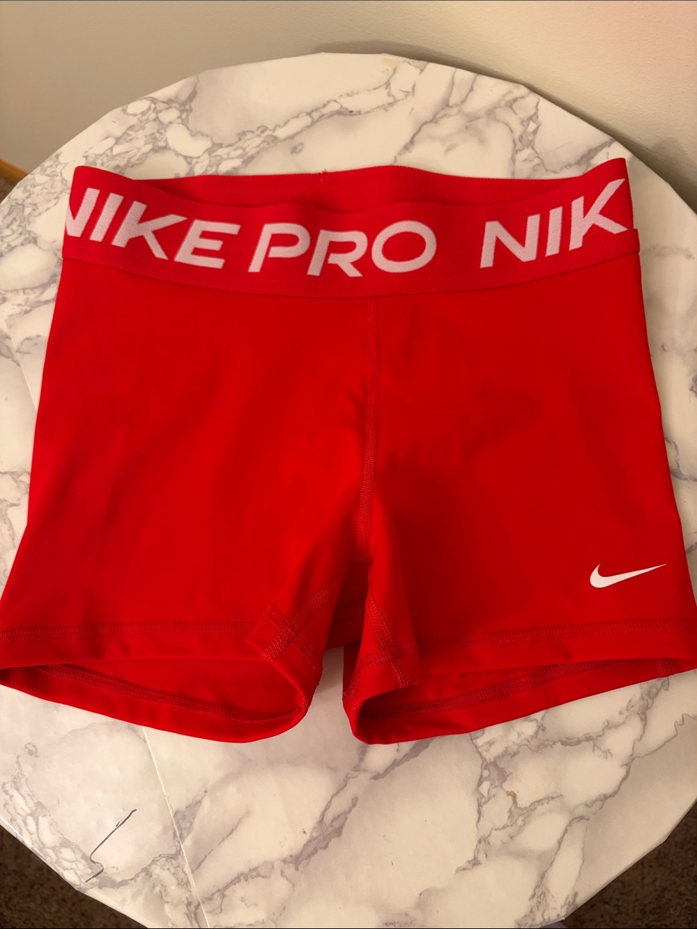 Nike Women's Red Performance Pro Shorts